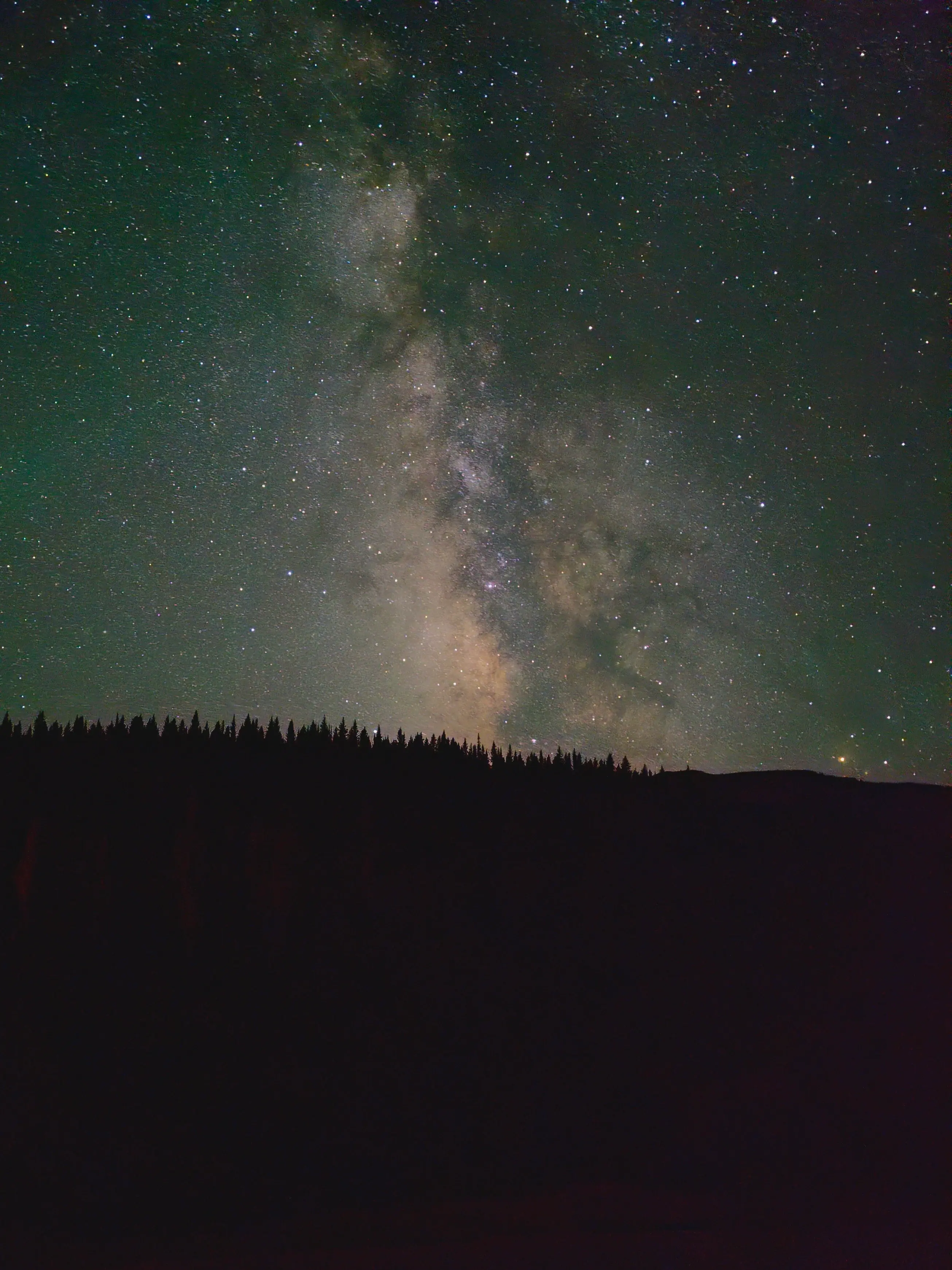 The Milky Way in a night sky